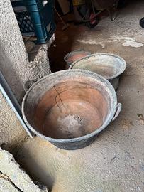 Calderone di rame vari pezzi
