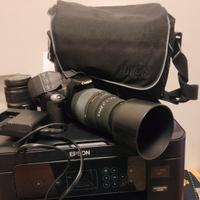 Canon 450d con due obiettivi 