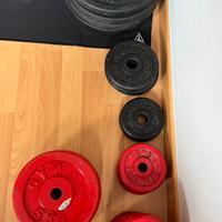 Set pesi e manubri tot 90kg kattlebel 14kg e panca