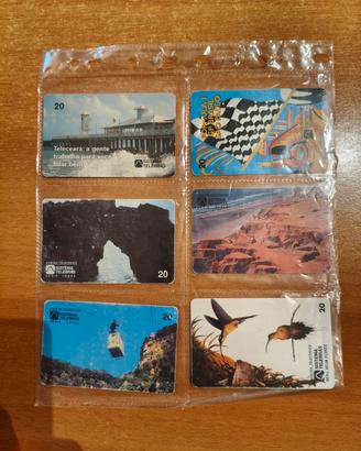 Lotto 6 Schede Telefoniche Vintage Brasil- Rare 