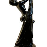 Lampada Art Decò in porcellana primo '900