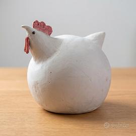 Scultura Gallina in Grès – Ceramica Artistica CH