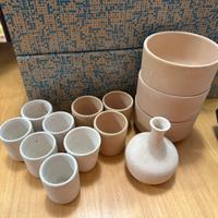 Lotto 13 vasetti terracotta grezza