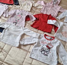 Set 11 maglie bimba 6-9 mesi