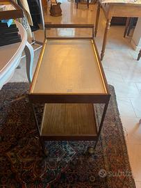 Carrello da bar a rotelle automatico scaldapiatti