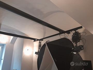 Sistema aereo sala posa x luci studio fotografico