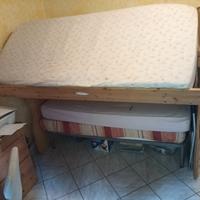 letto a castello in legno 