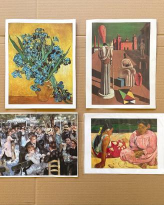 Quadri stampe Van Gogh, DeChirico, Renoir, Gauguin