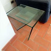 Tavolino da Salotto di Design in Vetro Trasparente