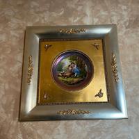 quadri da nicasio e lettino di ferro battuto 