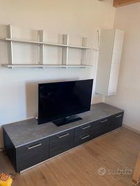 Mobile per TV con mensola e pensile