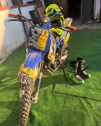 Lem cross 50 marini compreso di stivali e casco