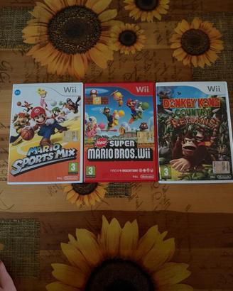 Lotto 3 Giochi Nintendo Wii