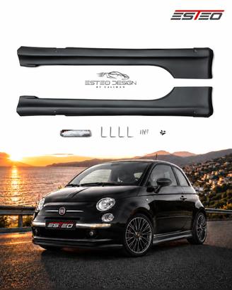 COPPIA SOTTOPORTA FIAT 500 STYLE SPORT IN PLASTICA