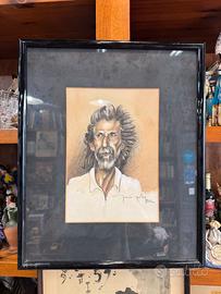 Quadro Caricatura costantino spada acquerello
