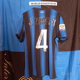 Inter Zanetti 2011 Autografata Originale dell'epoc