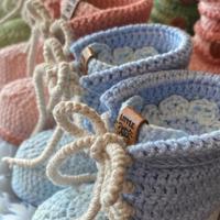 Stivaletti in Cotone Fatti a Mano per Bambini 👶🧶