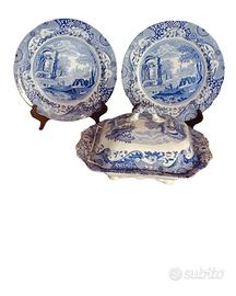 Coppia piatti e zuppiera/legumiera  ceramica ing