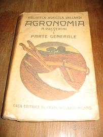 AGRONOMIA I PASSERINI VALLARDI 1929 AGRIMENSURA