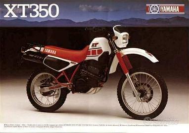 YAMAHA XT 350 / XT350 anni 1985 / 1986 ricambi