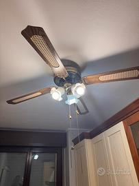 Lampadario con ventola a soffitto