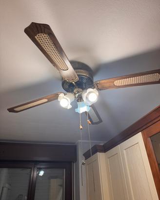 Lampadario con ventola a soffitto