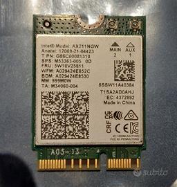 Scheda di rete Intel AX211 NGW,