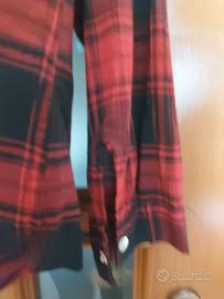 camicia rossa e nera tg.46