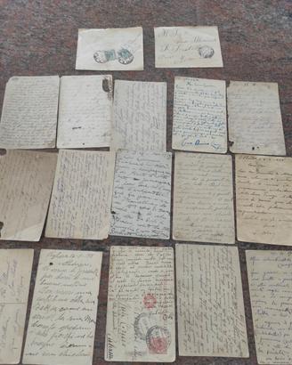 Lotto 15 Cartoline Militari e Buste Grande Guerra 