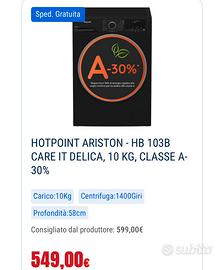Lavatrice Hotpoint Ariston