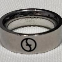 Anello uomo in acciaio Zoppini diametro 19mm.
