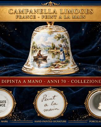 Campanella Limoges  Francia disegnata a mano