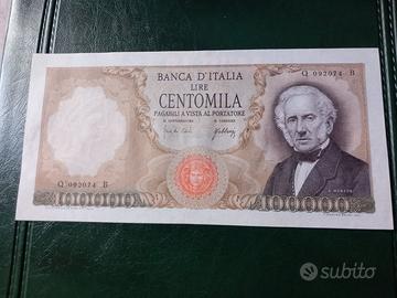 100.000 lire Manzoni 1967 molto rara