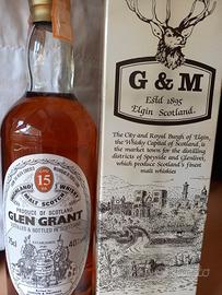 bottiglia  whisky Glen Grant invecchiato 15 anni