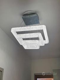 LAMPADARIO MODERNO LED STRASS