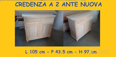 Credenza Napoletana a 2 Ante Grezza Nuova