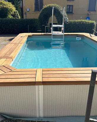Piscina  semiinterrata