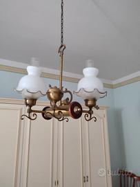 lampadari in ottone  anni 70-80