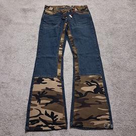 Vintage 2000s jeans donna Flared militare Low-rise