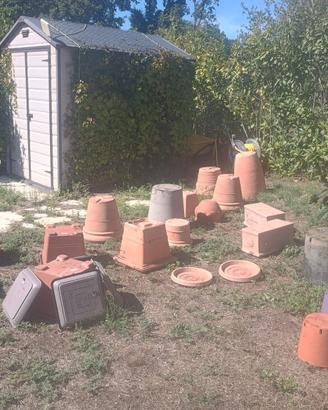 15 vasi da giardino varie misure + sottovasi