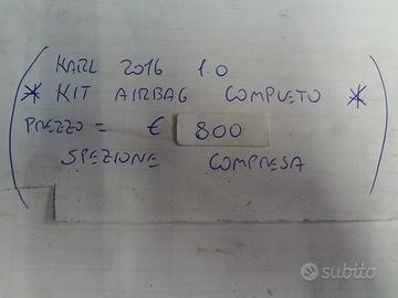 Kit air bag completo karl 2016 1.0
