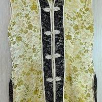 Originale QIPAO vestito tradizionale cinese oro