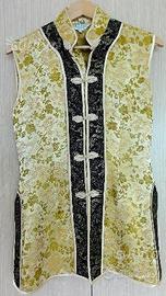 Originale QIPAO vestito tradizionale cinese oro