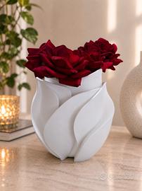 Vaso decorativo Design Moderno - Bianco NERUME