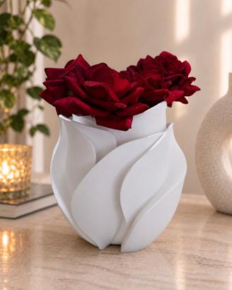 Vaso decorativo Design Moderno - Bianco NERUME