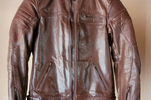 Giacca Moto in Pelle Rev'it RESTELESS Marrone