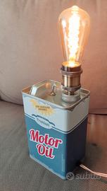 Lampada da tavolo  Motor Oil Steampunk Industriale