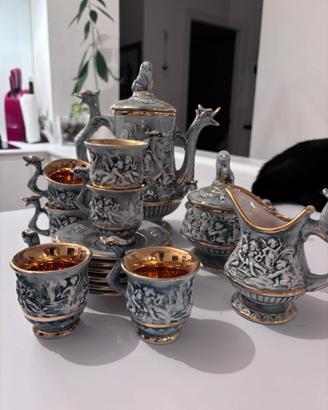 Servizio caffè ceramica Capodimonte x6
