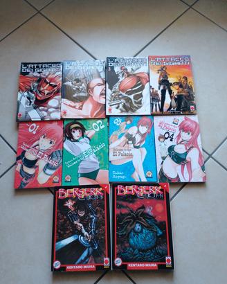 Lotto Manga: L'Attacco dei Giganti, Berserk 