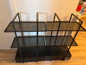 Pensile cucina nero in metallo